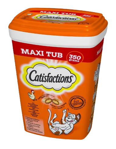Catisfaction  Maxi Tub Pollo gr.350. Snack Per Gatti