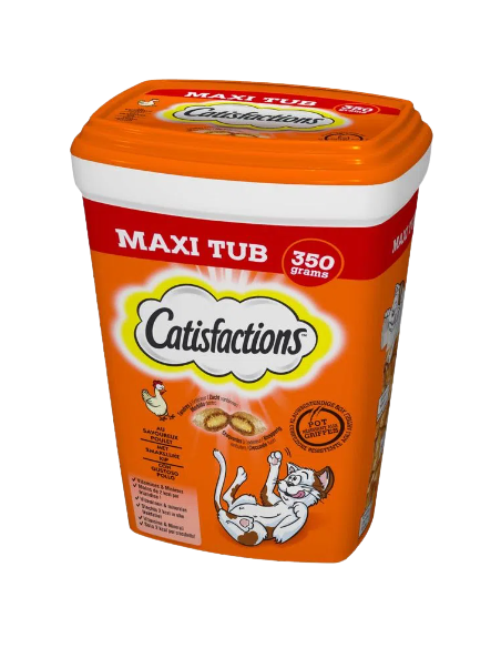 Catisfaction  Maxi Tub Pollo gr.350. Snack Per Gatti