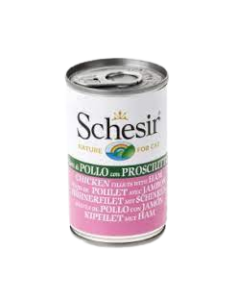 Schesir Filetti di Pollo con Prosciutto Gr.140 Cibo Umido per Gatti