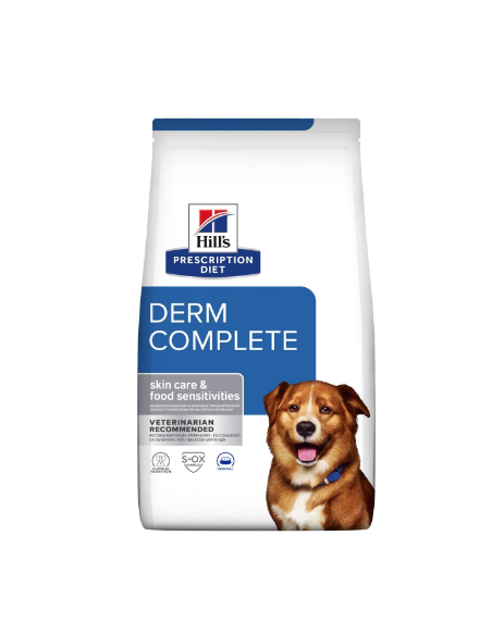 Hill's Canine Derm Complete  Skin care & Food Sensivities KG.1,5. Diete Per Cani