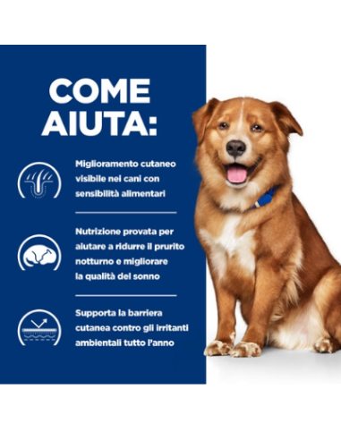 Hill's Canine Derm Complete  Skin care & Food Sensivities KG.1,5. Diete Per Cani