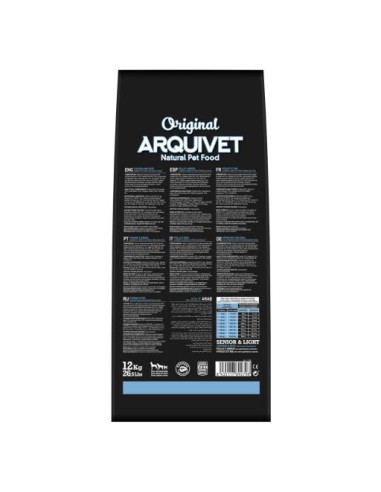 Arquivet Dog Senior & Light Kg 12 . Mangime Secco  Per Cani