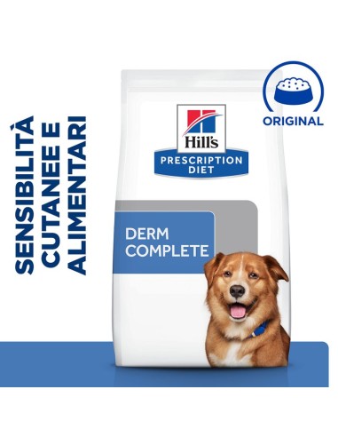 Hill's Canine Derm Complete  Skin care & Food Sensivities KG.4.Diete Per Cani