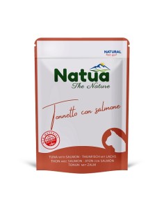 Natua Cat Buste Tonnetto e Salmone in jelly gr.70. Mangime Umido Per Gatti