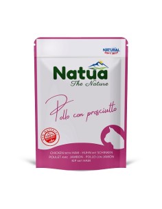 Natua Cat Buste Pollo e Prosciutto in jelly gr.70. Mangime Umido Per Gatti