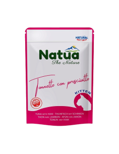 Natua Cat Buste kitten tonnetto e prosciutto in jelly gr.70. Mangime Umido Per Gatti