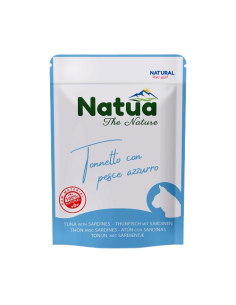 Natua Cat Buste Tonnetto e pesce azzurro in jelly gr.70. mangime Umido Per Gatti