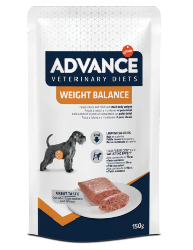 Advance dog diet busta Weight Balance gr.150. Dietetico Per Cani