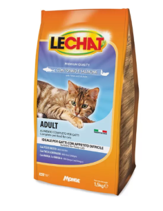 Lechat Croccantini Tonno e Salmone kg 1,5. Cibo Secco Per Gatti