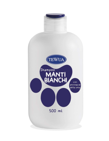 Shampoo Per Manti Bianchi ml 500. Tewa . igienici Per Cani