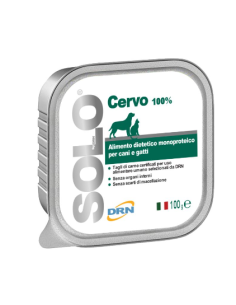 Solo Cervo 100 gr. Cibo Umido Per Cani