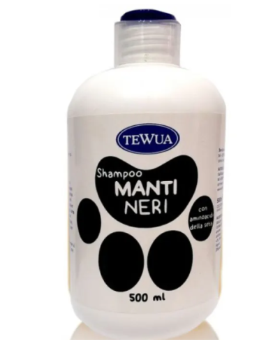 Shampoo Manti Neri E Scuri  ml 500. Tewa . Igienici Per Cani
