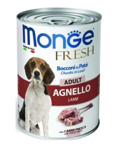 Monge Fresh Adult Agnello gr 400. Cibo Umido Per Cani