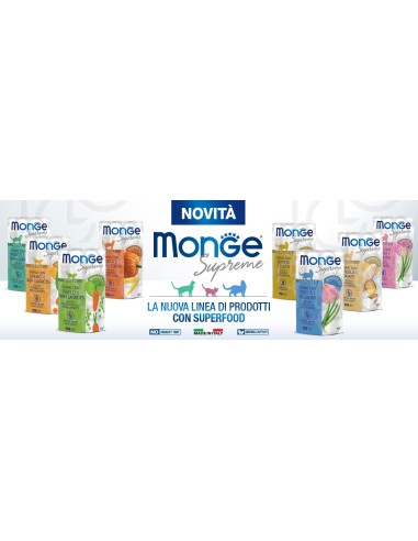 Monge Busta supreme Adult Tonno/ Broccoli Baby corn. gr.80. Mangime Umido Per Gatti