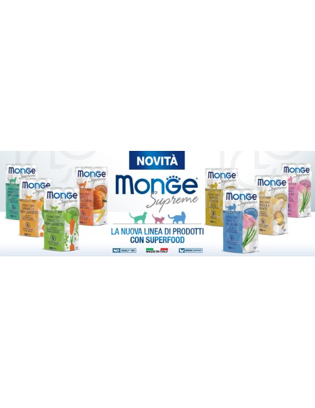 Monge Busta supreme Kitten Tonno/ Spinaci /carote . gr.80. Mangime Umido per gattini