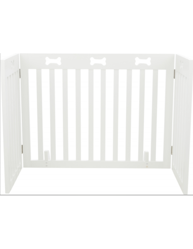 Cancelletto In Mdf 82-124x61 Bianco . Recinti e Cancelli Per Cani