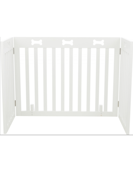Cancelletto In Mdf 82-124x61 Bianco . Recinti e Cancelli Per Cani