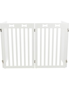 Cancelletto in Mdf 60-160X75cm bianco . Recinti Per Cani 2