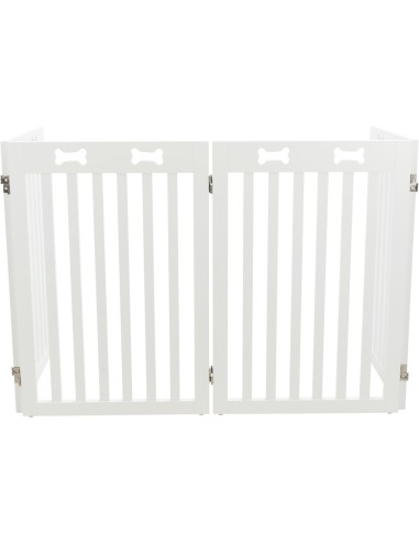 Cancelletto in Mdf 60-160X75cm bianco . Recinti Per Cani