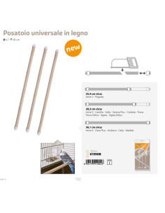 Posatoio Universale Legno. Accessori per Gabbie 2