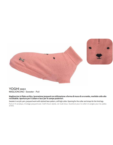 Maglioncino Yoghi taglia 21. Abbigliamento Per Cani