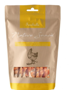 Osso Calcio Con Pollo gr 80. Snack Per Cani