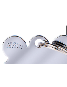 Medaglietta collezione Basic Osso Piccolo in Ottone Cromato. Medagliette per Cani . 2