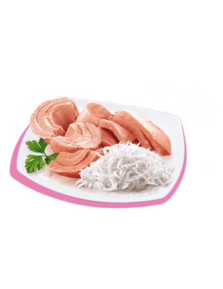 Petreet Natura Tonno Rosa Con Pesce Ocenao Multipack 5+1. Cibo Umido Per Gatti