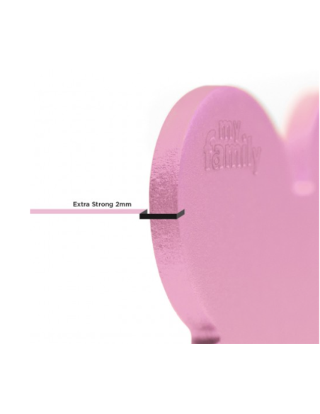 Medaglietta Basic Osso Piccolo alluminio Rosa. Accessori per Cani