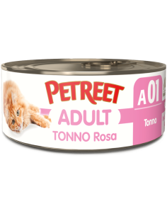 Petreet Adult Tonno Rosa gr 70. a01. Cibo Umido Per Gatti