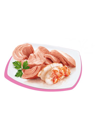 Petreet Natura Tonno Rosa con Surimi a02. Mangime Umido Per Gatti