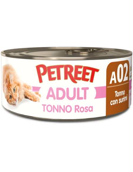 Petreet Natura Tonno Rosa con Surimi a02. Mangime Umido Per Gatti