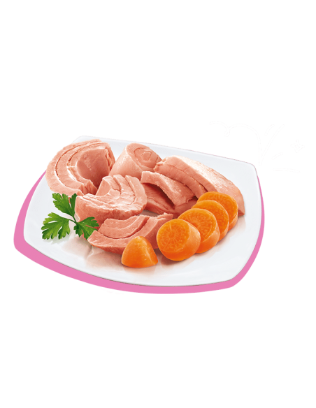 Petreet Natura Tonno Rosa e Cartore gr 70 TR04. Mangime Per Gatti