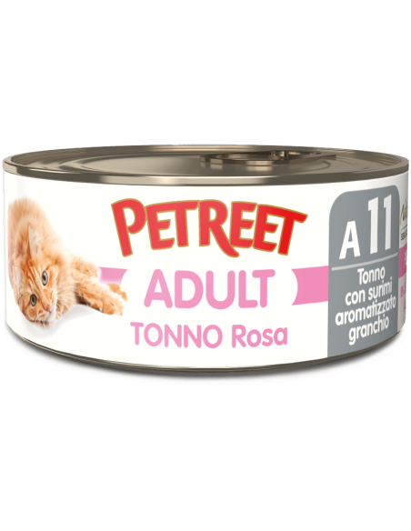 Petreet Natura Tonno Rosa Surimi Al Granchio gr 70. Mangime per Gatti
