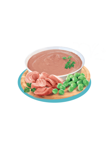 Petreet Le Vellutate Tonno Con Piselli gr 70 A72- Mangime Umido Per Gatti