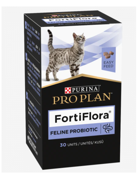 Purina Fortiflora Feline Compresse 30 unità. Integratori Per Gatti