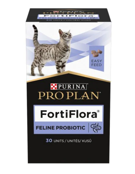 Purina Fortiflora Feline Compresse 30 unità. Integratori Per Gatti