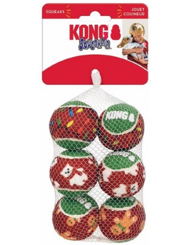 Kong Holiday Squeakair 6 Balls . Giochi Per Cani