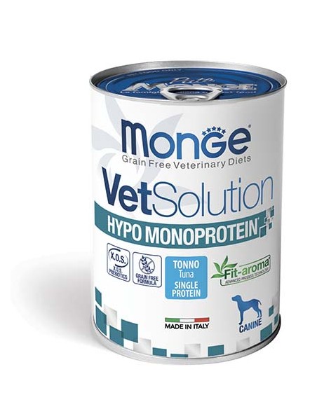 Monge Veterinary dog Hypo Monoproteico Tonno Gr 400. Diete Per cani