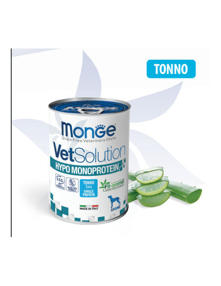 Monge Veterinary dog Hypo Monoproteico Tonno Gr 400. Diete Per cani