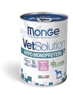 Monge Veterinary  Hypo Monoprotein Maiale GR.400. Diete Per Cani