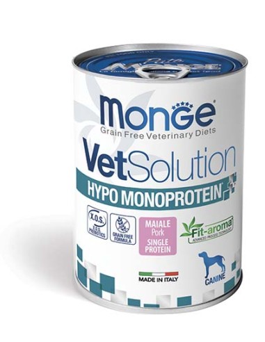 Monge Veterinary  Hypo Monoprotein Maiale GR.400. Diete Per Cani