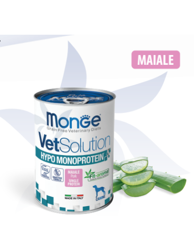 Monge Veterinary  Hypo Monoprotein Maiale GR.400. Diete Per Cani
