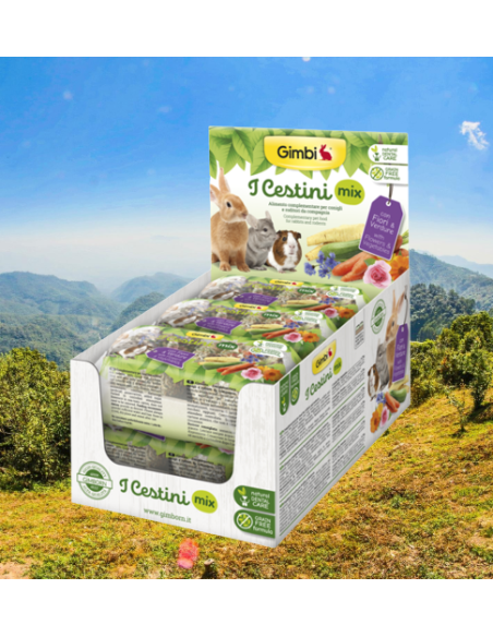Gimbi I Cestini Mix 2 X 75 gr . Snack Per Roditori