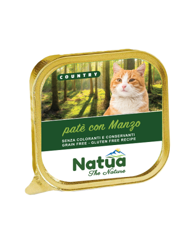 Natua Cat Country Manzo gr.100. Cibo Umido per gatti