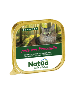 Natua Cat Country Prosciutto gr.100.Cibo Umido per gatti