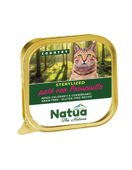 Natua Cat Country Sterilized prosciutto gr.100. Mangime Umido Per Gatti