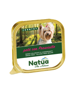 Natua Country Dog Prosciutto gr.100. Mangime Umido Per cani
