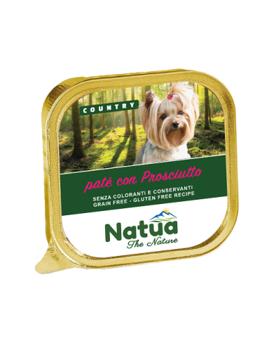 offerta Natua Country Dog Prosciutto gr.100. Mangime Umido Per cani