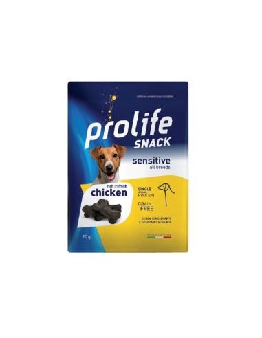 Prolife Snack Sensitive Pollo Grain free gr.90. Snack Per Cani
